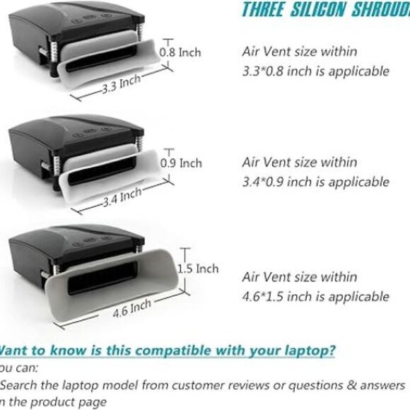 NEW!! Laptop FAST Cooling Fan, Perfect for Gaming or any laptop, 13 Wind Speed!! - Picture 5 of 12